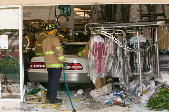 Buffalo Grove Fire Department car into building extrication